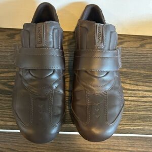 Lacoste Men's Dark Brown Leather Sneakers